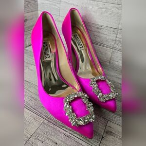 Badgley Mischka pink heels size 5.5